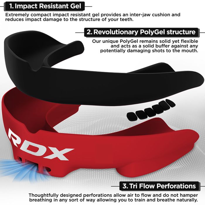 RDX 3w Mouth Guard#color_redblack
